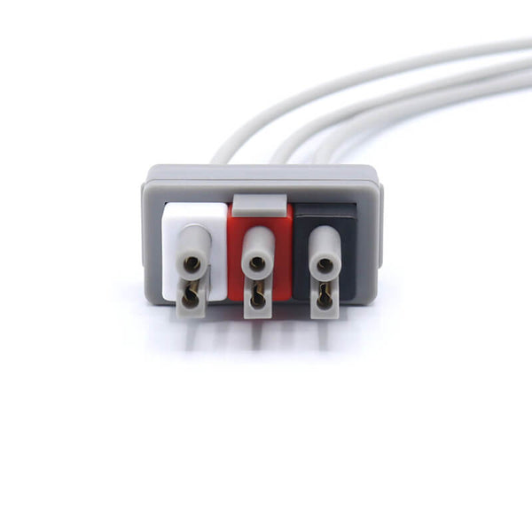 Compatible Philips M1603A ECG 3 Leadwires AHA Pinch/Grabber - sinokmed