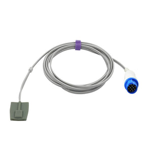 Compatible Biolight SpO2 Sensor Pediatric soft 9.8 ft 12 Pins Connector - sinokmed