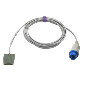 Compatible Biolight SpO2 Sensor Pediatric soft 9.8 ft 9 Pins Connector - sinokmed